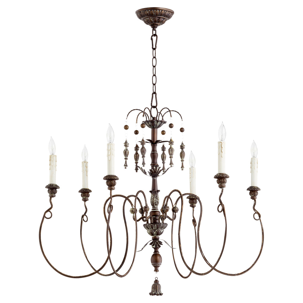 Quorum Lighting Salento 6-Light Chandelier 180-10320 — Lamps Expo