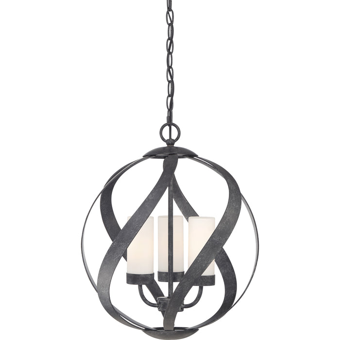 Blacksmith 3-Light Pendant in Old Black Finish