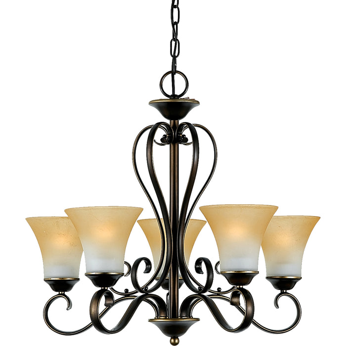 Duchess 5-Light Chandelier in Palladian Bronze