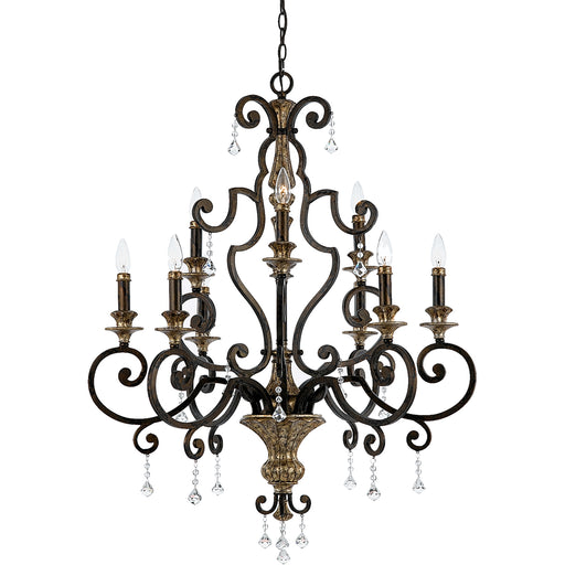 Marquette 9-Light Chandelier in Heirloom