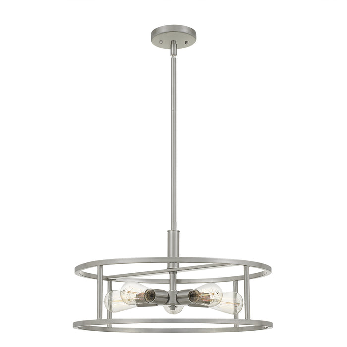 New Harbor 5-Light Pendant in Brushed Nickel