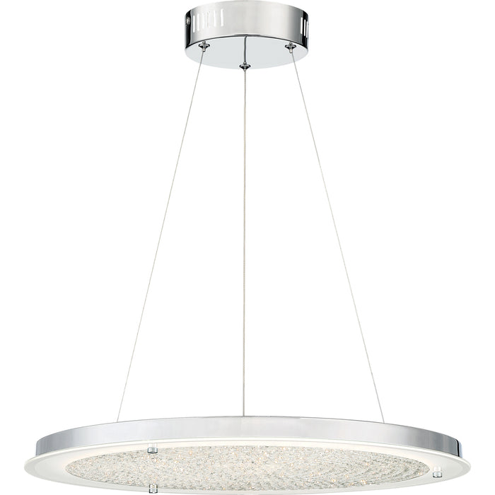 Blaze LED Pendant in Polished Chrome