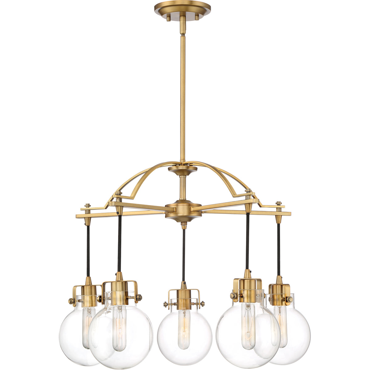 Sidwell 5-Light Chandelier in Weathered Brass