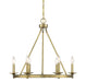 Middleton 6-Light Chandelier in Warm Brass