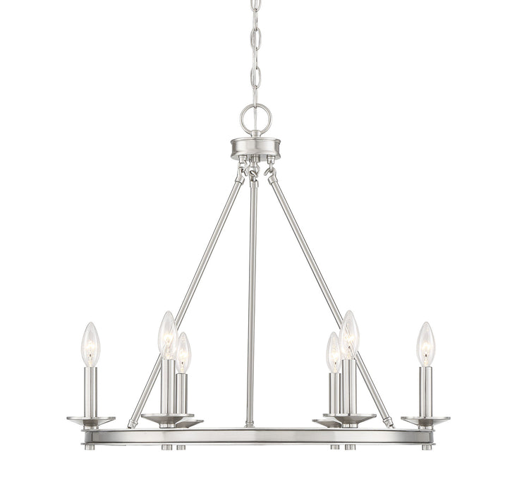 Middleton 6-Light Chandelier in Satin Nickel