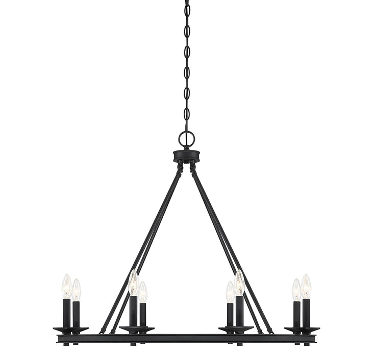 Middleton 8-Light Chandelier in Matte Black