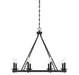 Middleton 8-Light Chandelier in Matte Black