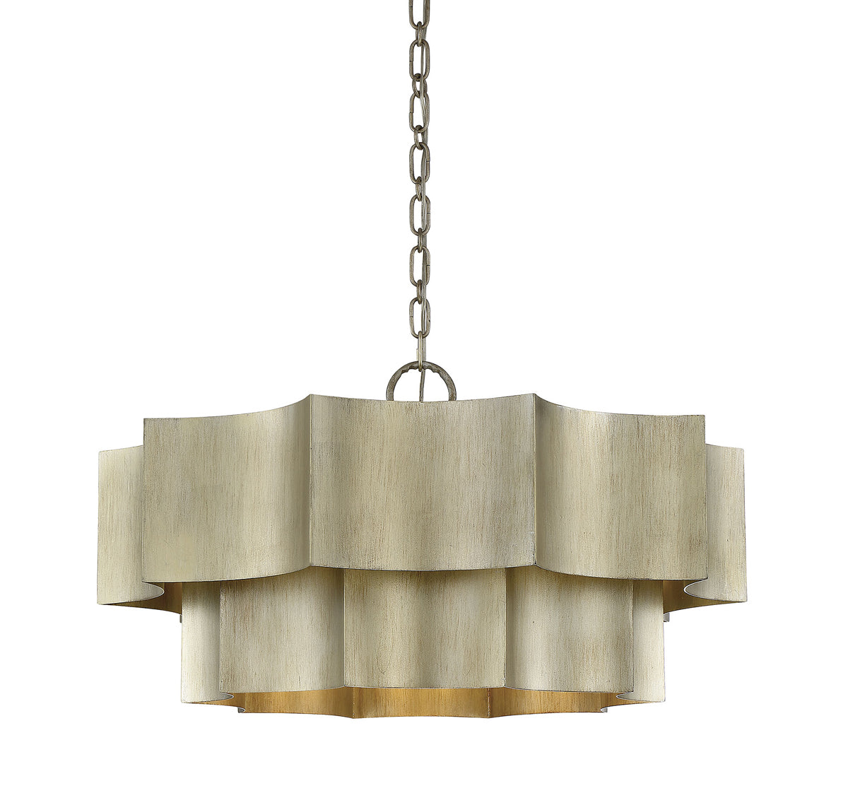 Shelby 6-Light Pendant in Silver Patina