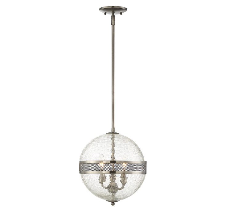 Stirling 3-Light Pendant in Polished Pewter