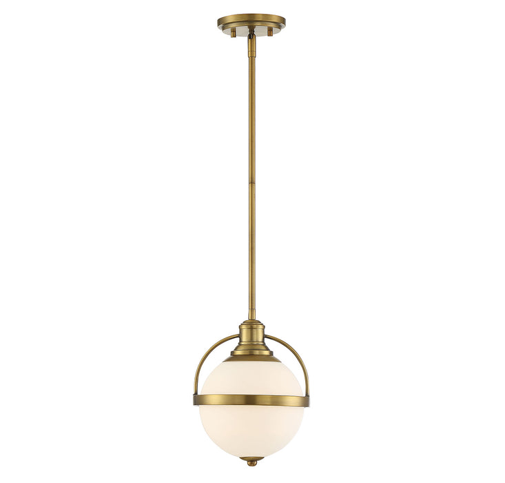 Westbourne 1-Light Pendant in Warm Brass