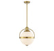 Westbourne 1-Light Pendant in Warm Brass