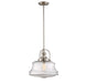 Garvey 1-Light Pendant in Polished Nickel