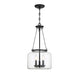 Akron 3-Light Pendant in Matte Black