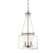 Akron 3-Light Pendant in Satin Nickel