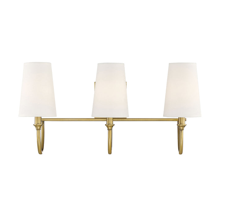 Cameron 3-Light Bath in Warm Brass