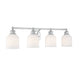 Melrose 4-Light Bath Vanity in Polished Chrome