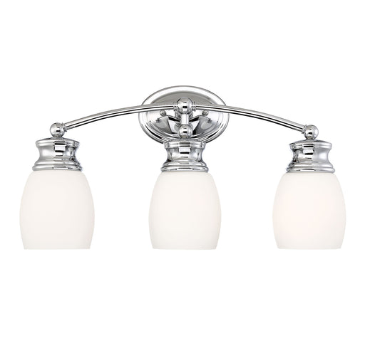 Elise 3-Light Bath Vanity in Polished Chrome