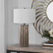 Uttermost's Khalio Gun Metal Table Lamp Designed by Carolyn Kinder - Lamps Expo