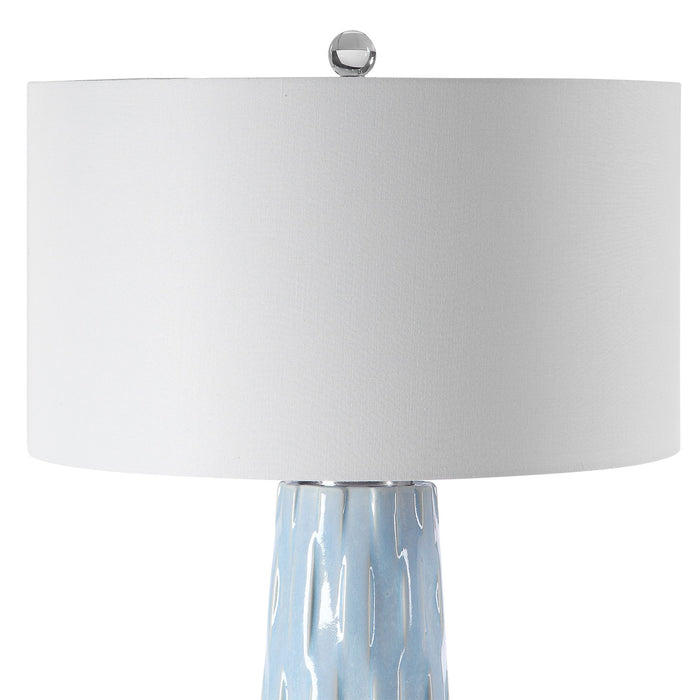 Uttermost's Brienne Light Blue Table Lamp Designed by Jim Parsons - Lamps Expo