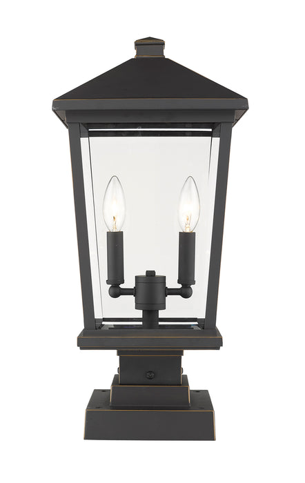 Beacon 2-Light Outdoor Pier Mounted Fixture - Lamps Expo