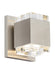 Voto Wall Square in Satin Nickel